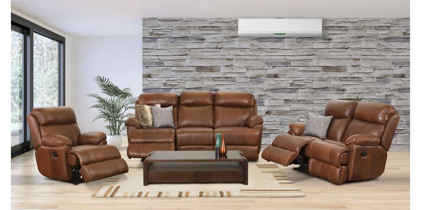 Genuine leather couches deals bradlows