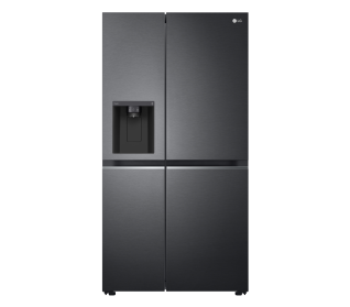 LG 611Lt Steel Side by Side Refrigerator Matt Black GC-L257SQSL