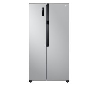 LG 519L Side by Side Fridge Freezer Silver GCFB507PQAM