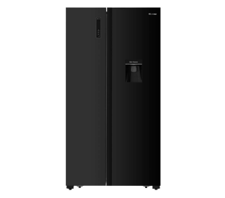 Hisense 514l Side By Side Fridge, Black Glass H670SMIB-WD