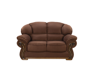 Kensington 2 Seater Couch, Brown