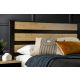 Steel & Rose Senna Queen Headboard, Black & Brown